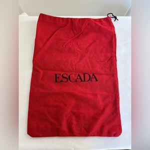 Escada Red Draw-String Dust Bag